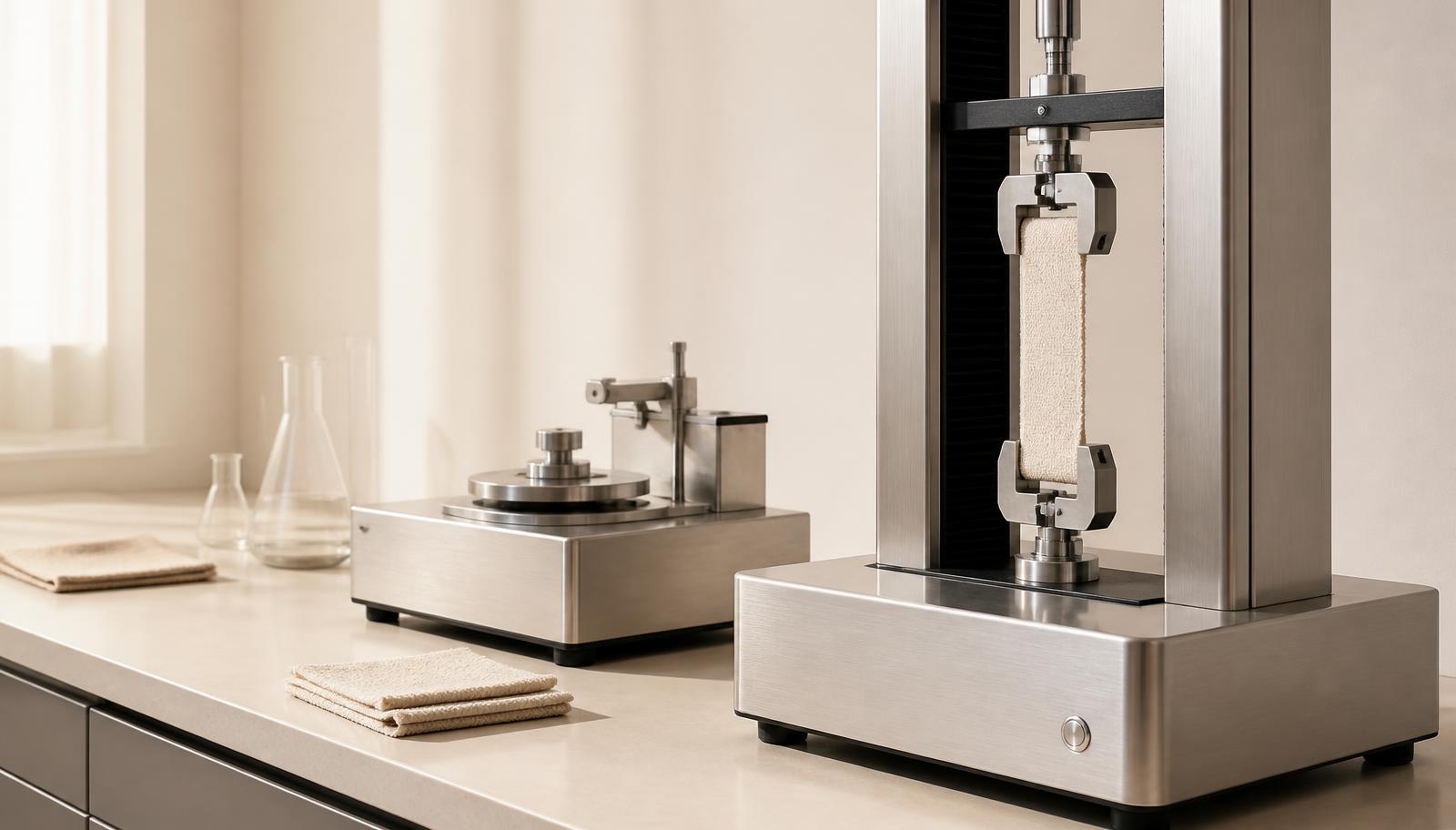 Textile testing instruments in the in-house laboratory